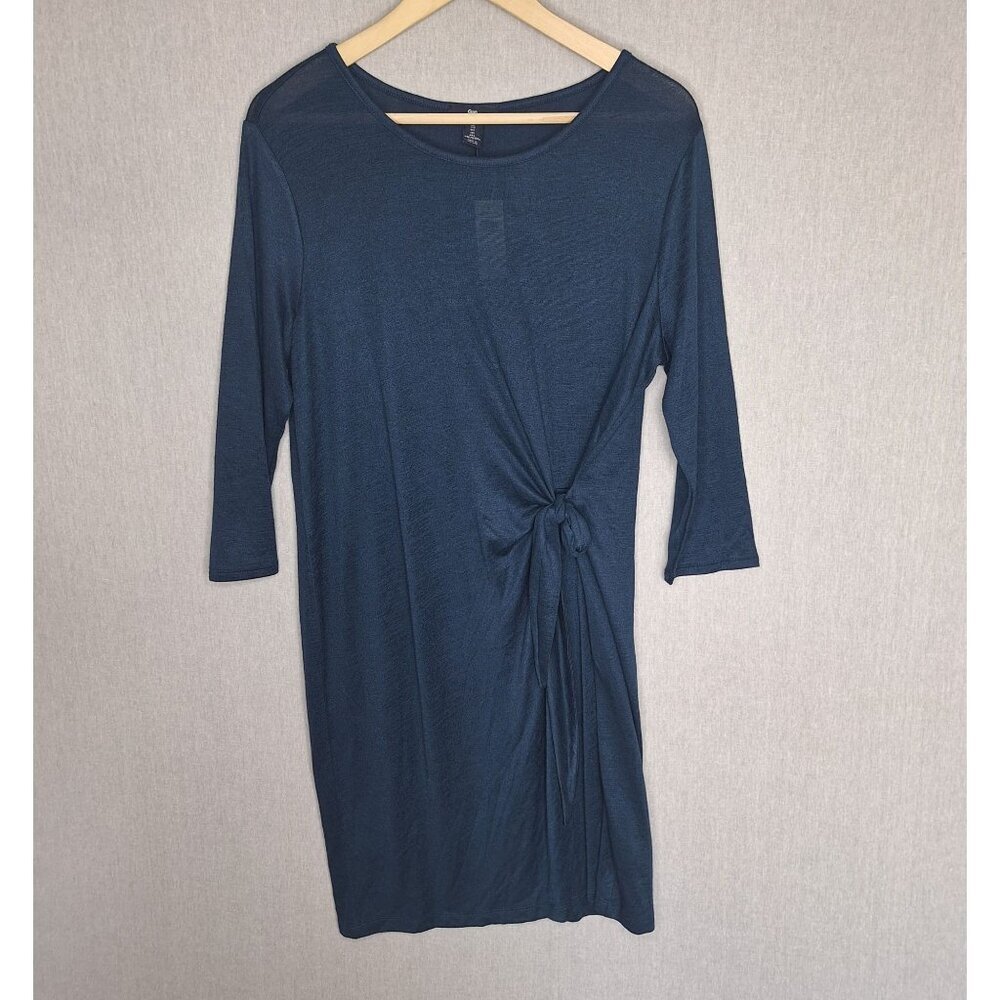 NWT Gap Lightweight Long Sleeve Knot Dress Size L Stretchy Flattering Soft Prepp - Picture 8 of 8
